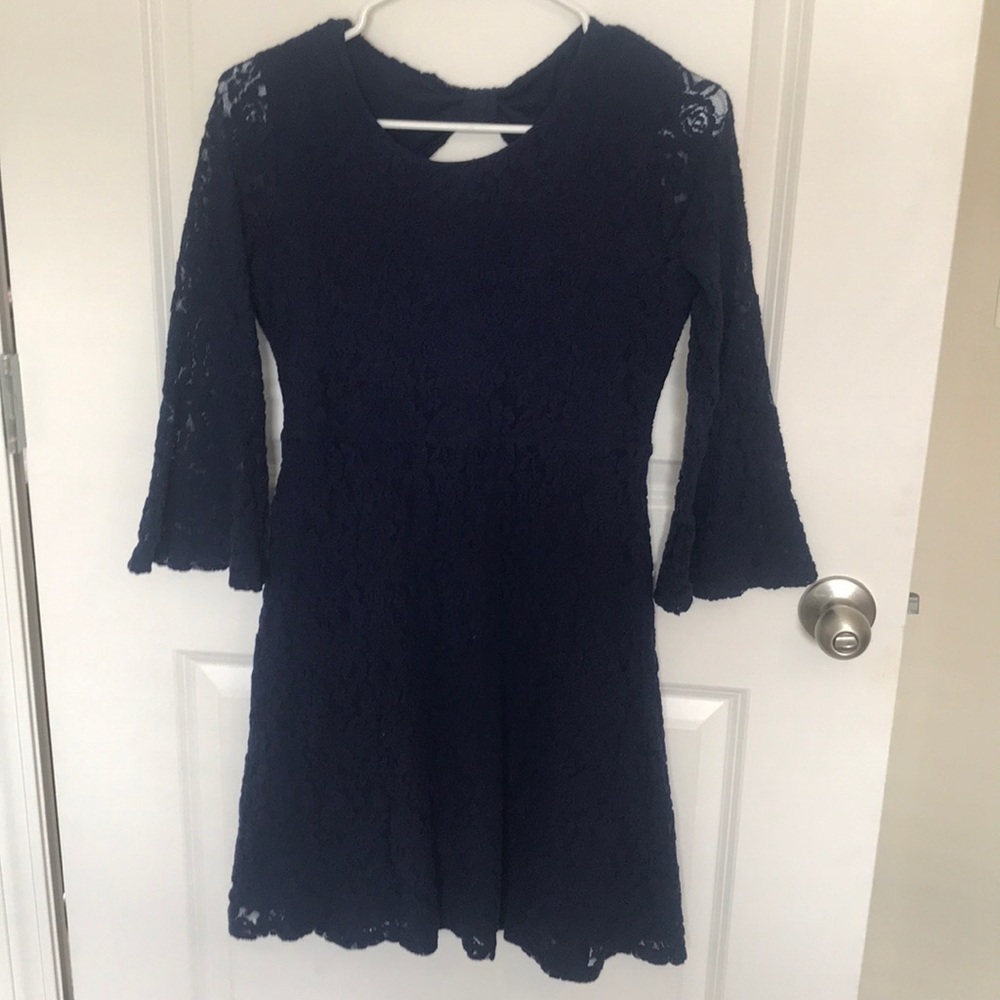 Justice Navy Party Dress 14 16